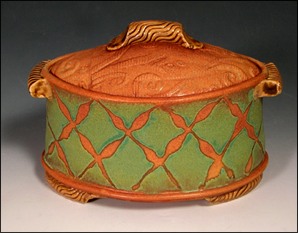 Hand Painted Casserole Dish