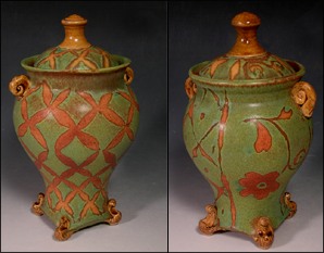 Stoneware Covered Jars