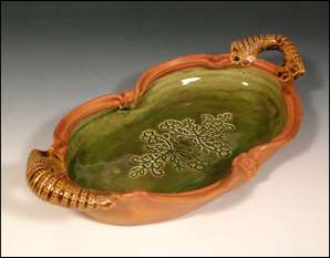 Stamped Tray With Handles