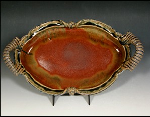 Hand Painted Stoneware Nesting Trays